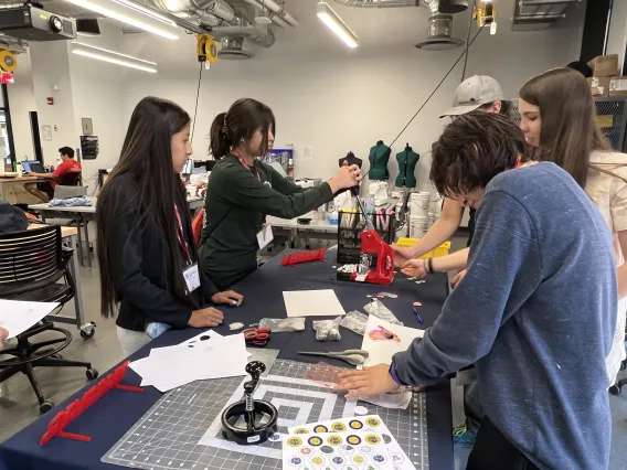 Button Making at Catalyst Studio